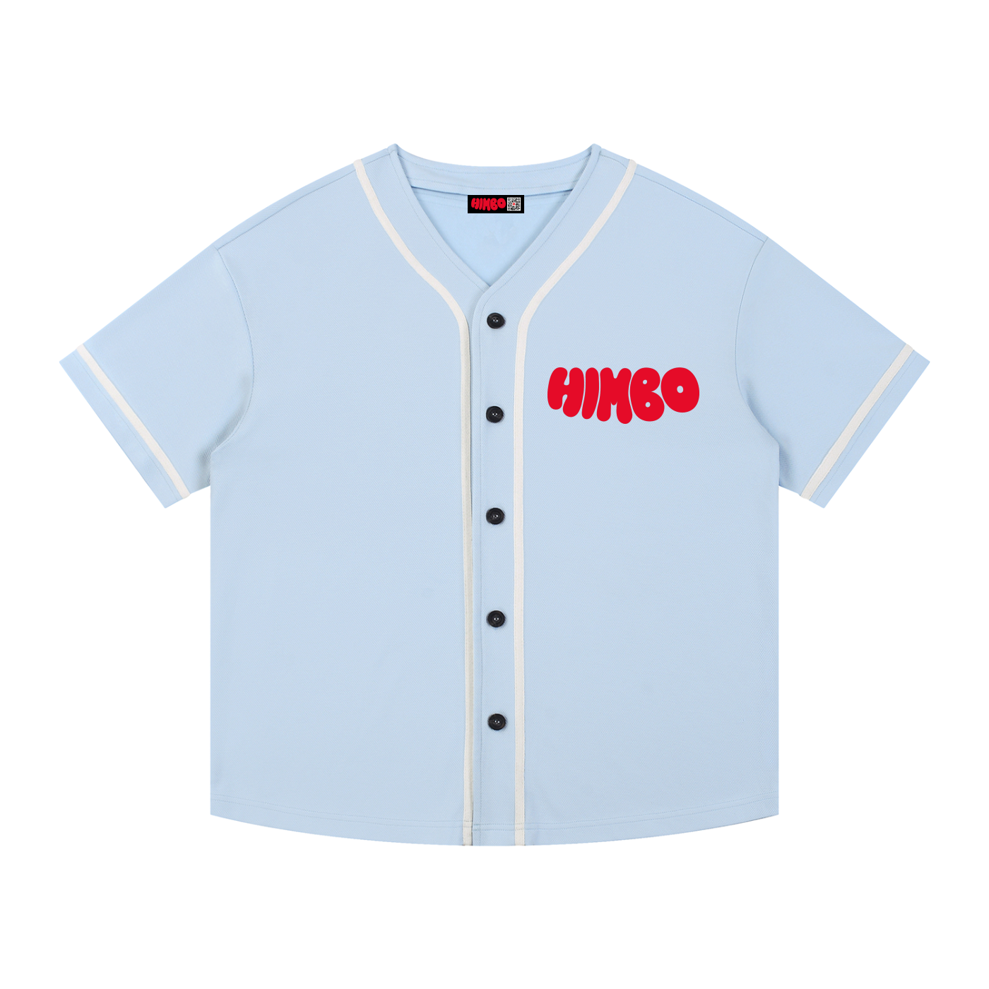 Contrast Piped Button-Up Jersey