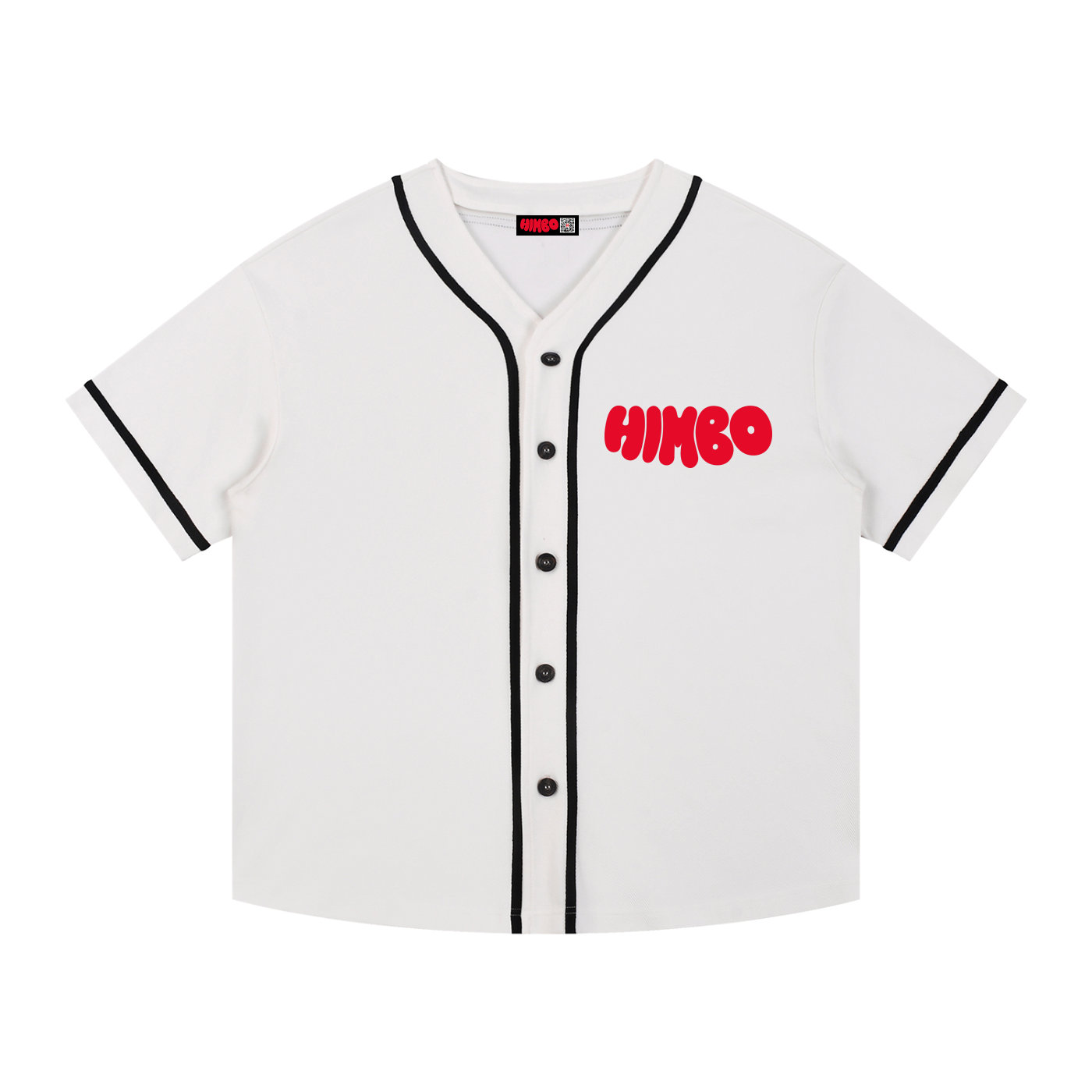 Contrast Piped Button-Up Jersey