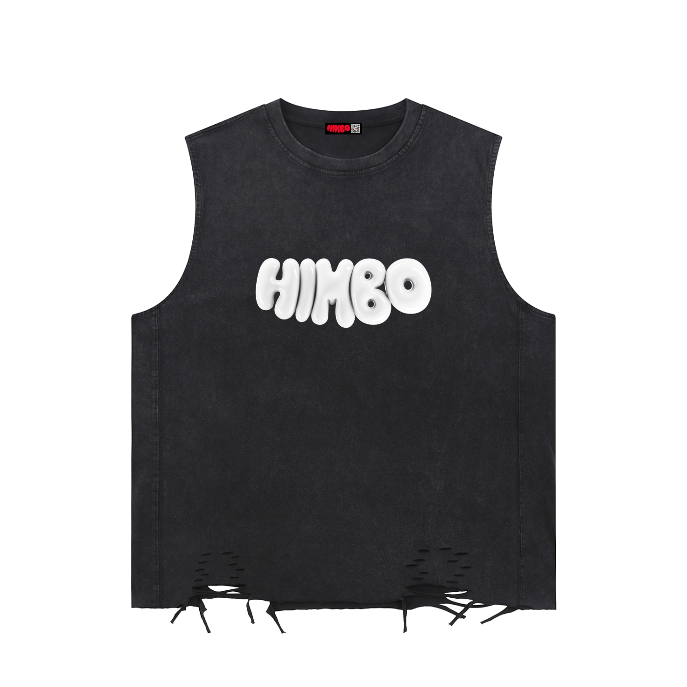 Snow Washed Raw-Hem Tank Top