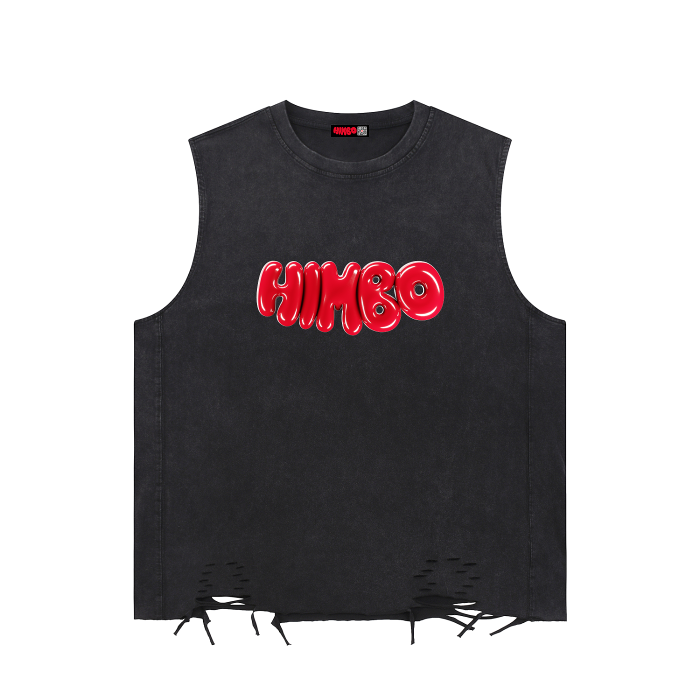 Snow Washed Raw-Hem Tank Top