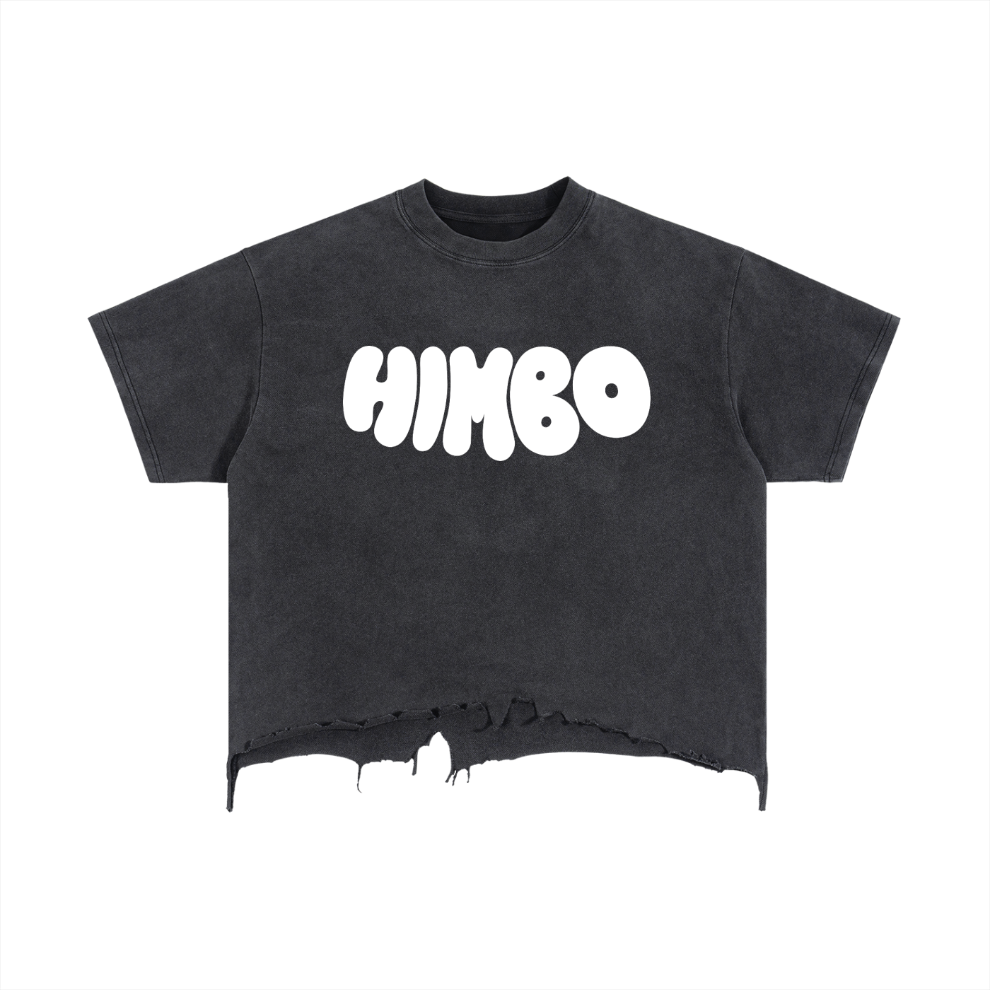 Vintage Wash Boxy Distressed Hem T-Shirt