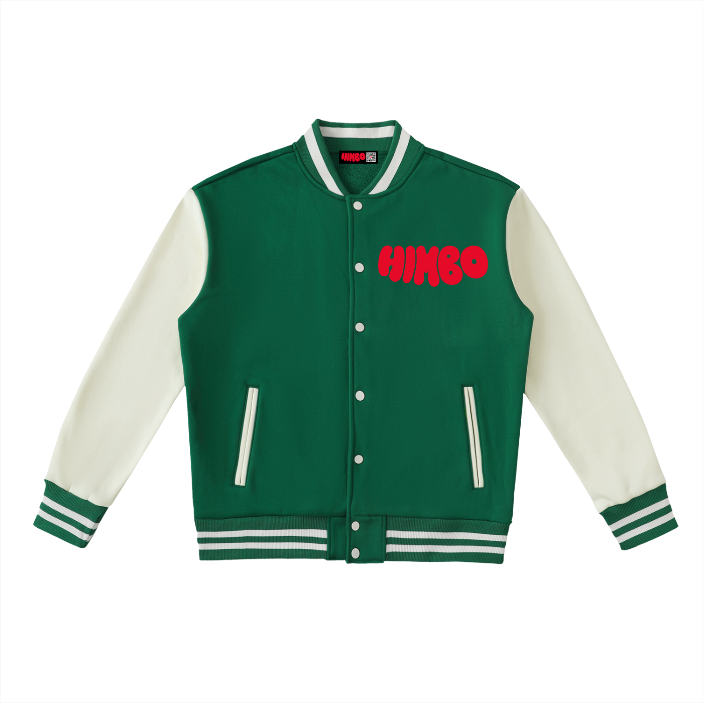 Two-Tone Fleeced Varsity Jacket