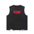 Snow Washed Raw-Hem Tank Top