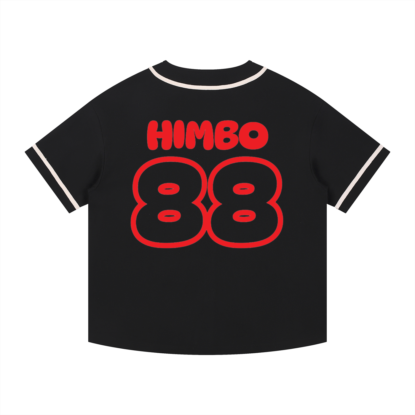 Contrast Piped Button-Up Jersey