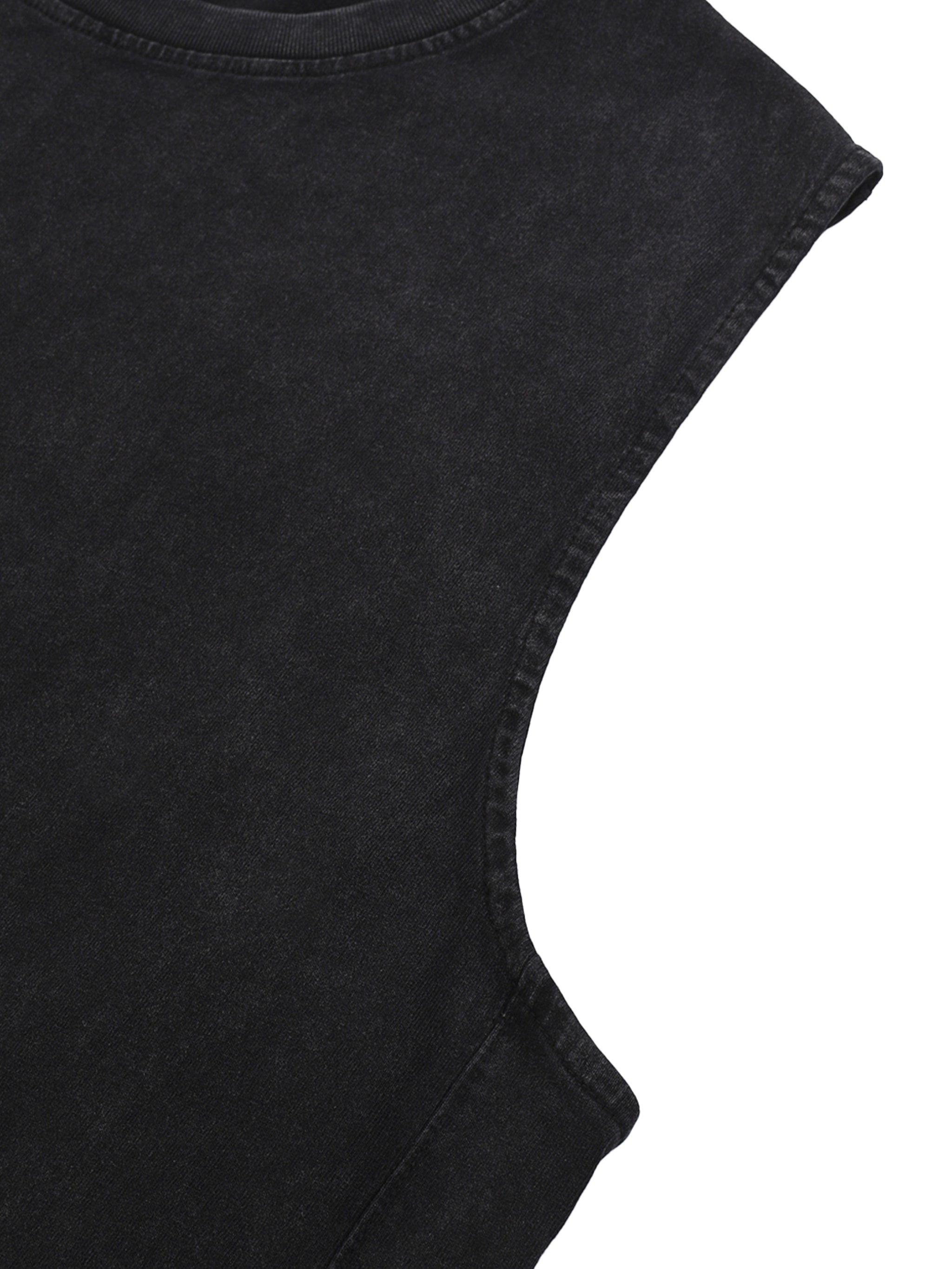 Snow Washed Raw-Hem Tank Top