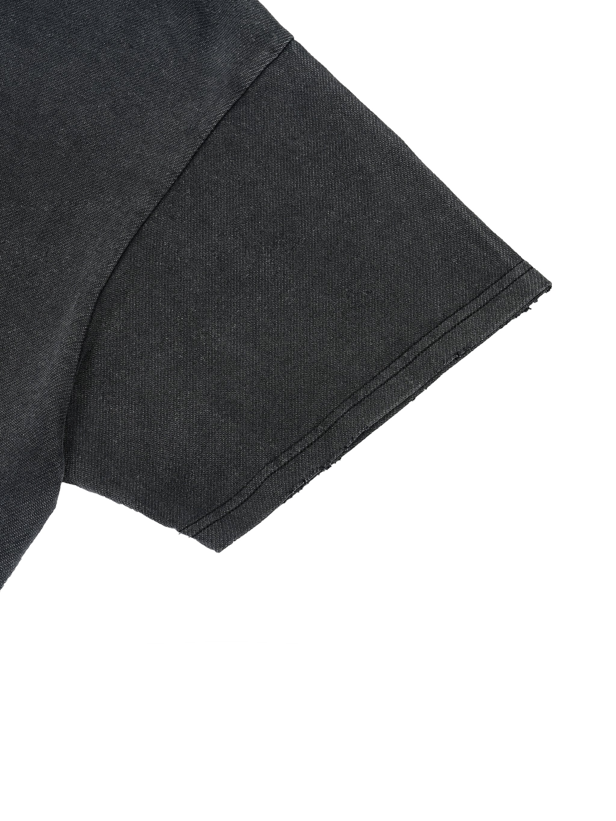 Vintage Wash Boxy Distressed Hem T-Shirt