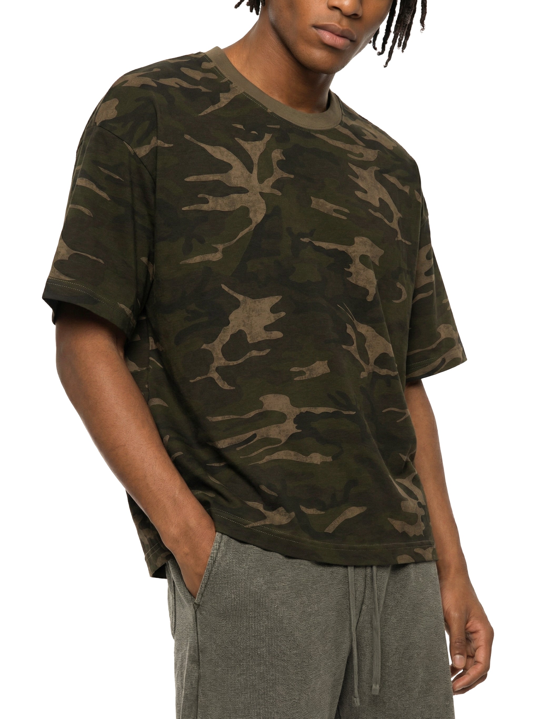 Unisex Camo Boxy T-Shirt
